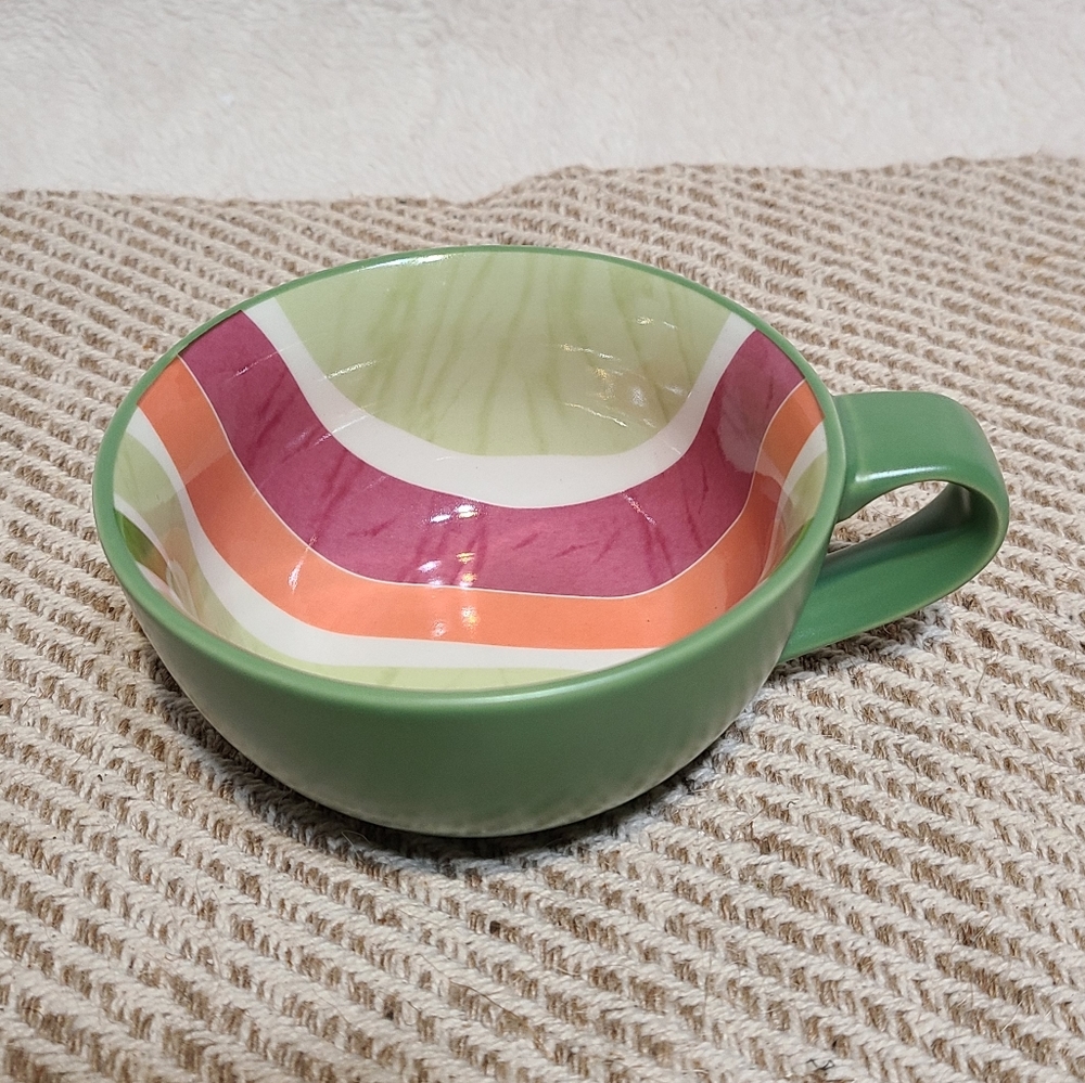 Starbucks Green Rainbow Tea Mug 14oz